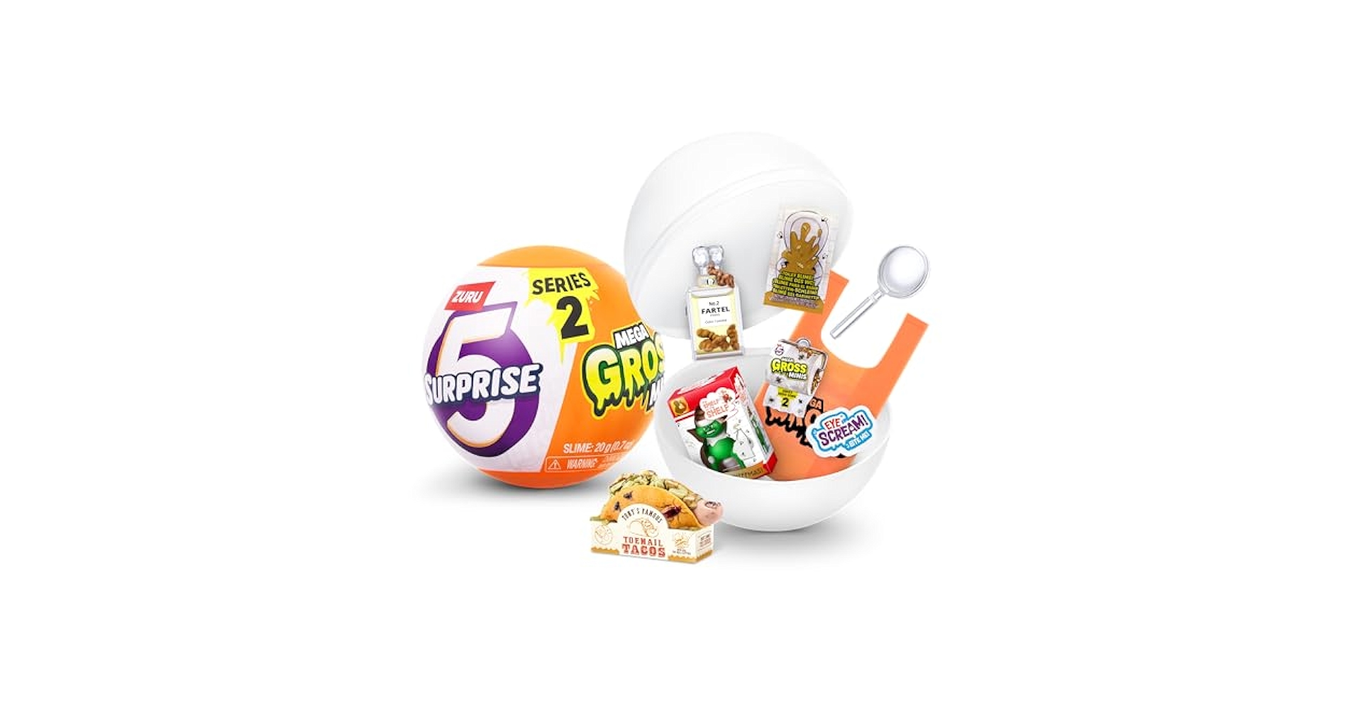 MEGA GROSS MINIS シリーズ2、未開封6個セット、メガグロスミニ Amazon.com: 5 Surprise Mega Gross Minis Series 2 by ZURU